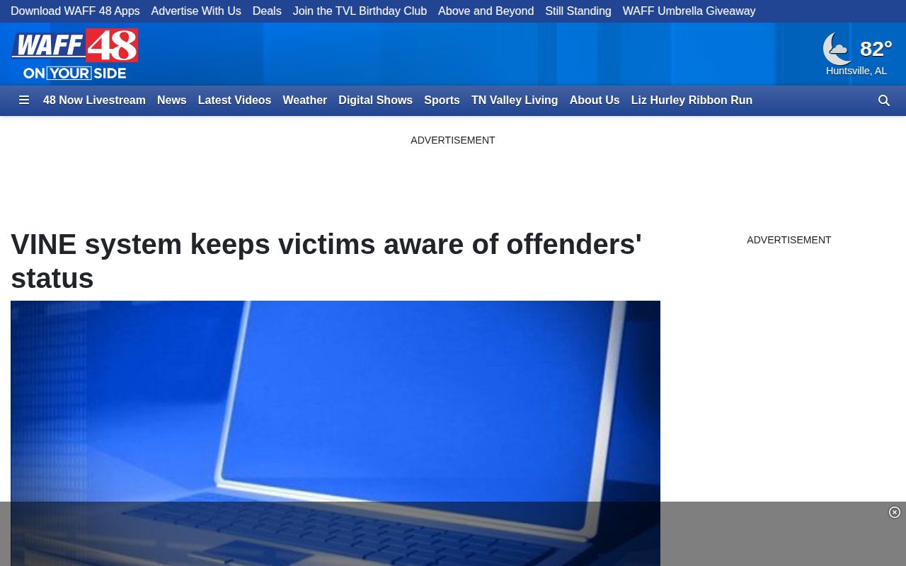 Older report about Marshall County VINE custody notifications